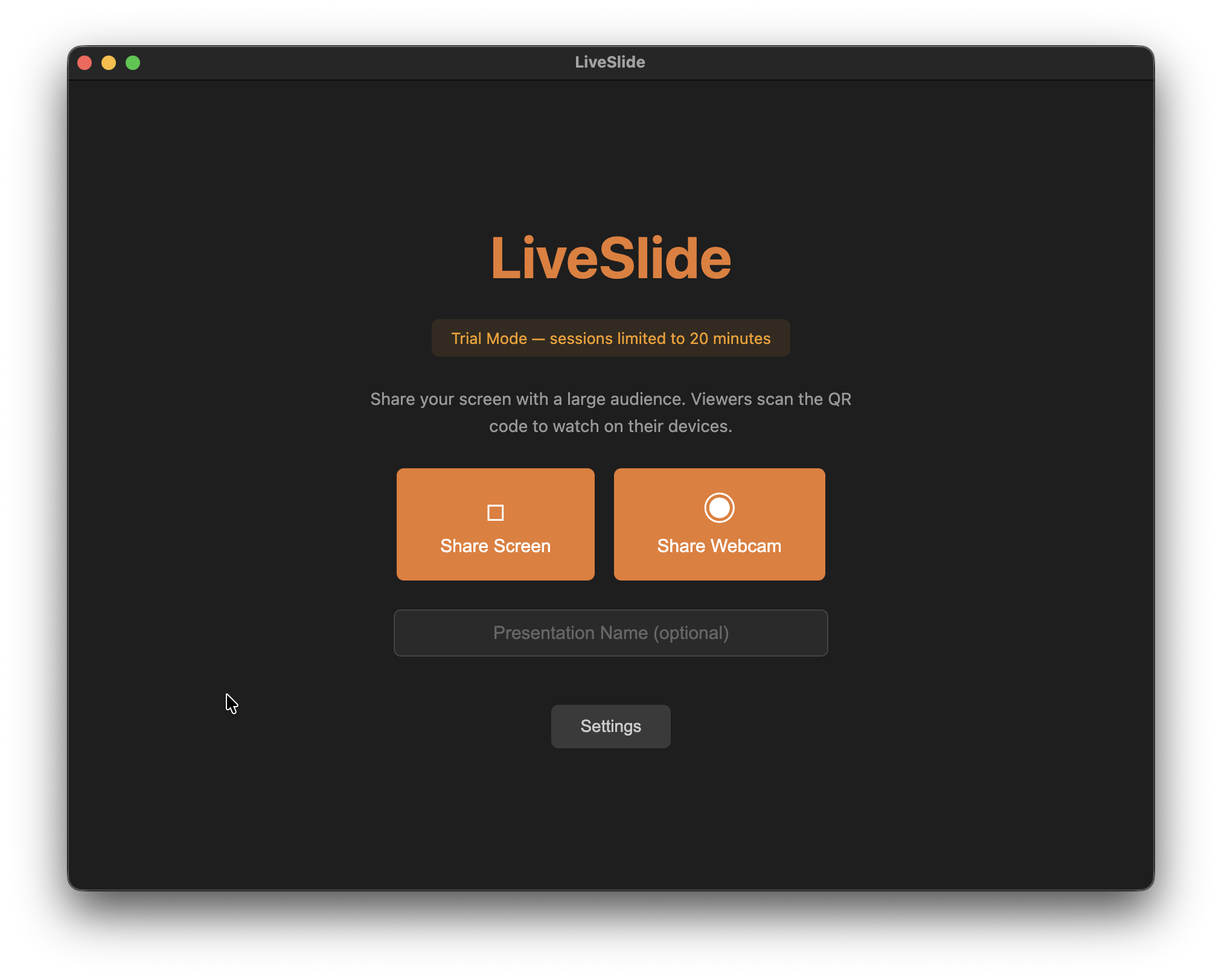 Live Slide home screen